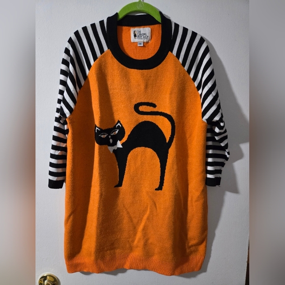Sweaters - The Oblong Box Shop Scratch Cat Sweater XXL - Halloween, Spooky